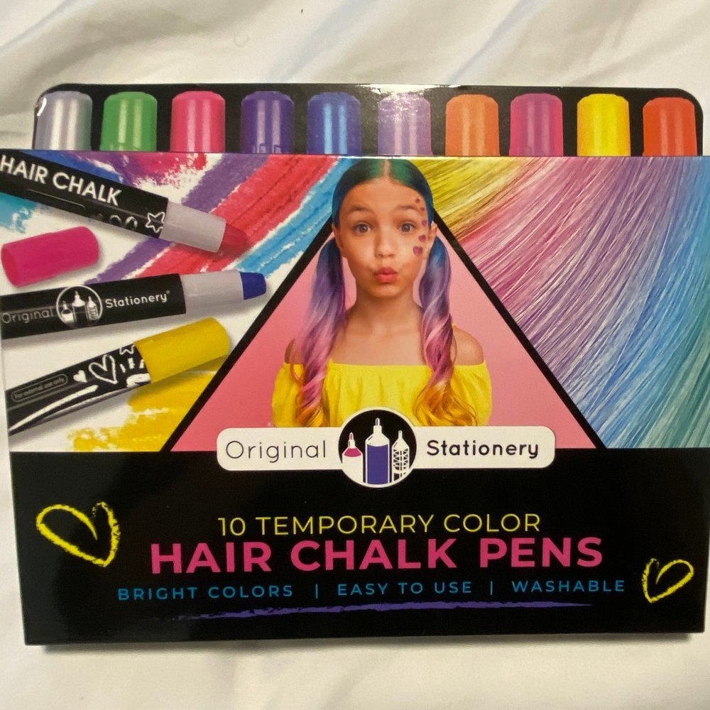 10 Temporary Color Hair Chalk Pens